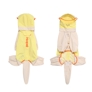 Hoopet大狗雨衣宠物狗狗四脚全包中大型犬边牧冲锋衣防水户外衣服