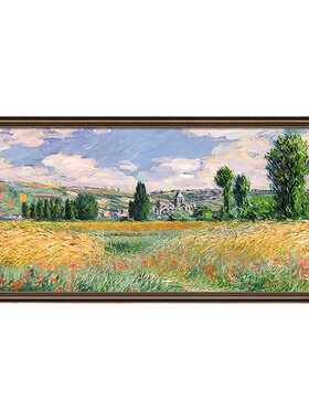 法蒂雅客厅挂画莫奈油画
