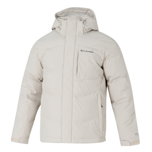 哥伦比亚男子户外热能保暖鹅绒连帽羽绒服冬季新款面包服XE3760