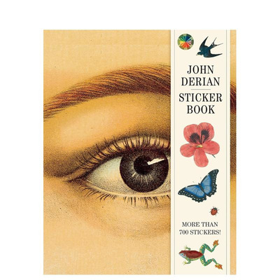 【现货多册选拍】约翰·德里安贴纸书I&II+艺术画册 自然插画John Derian Sticker Book 原版英文贴纸书 正版进口图书