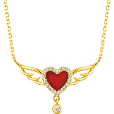 simplejoys爱心项链女925银