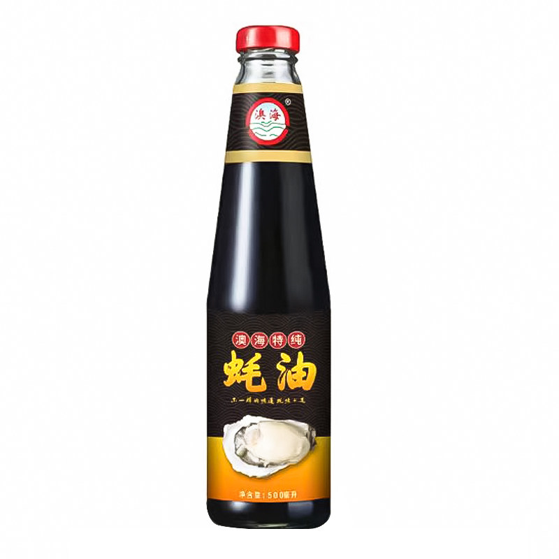 澳海食品特纯蚝油500g家用烹饪炒生菜馅料火锅提鲜味增香调味酱料