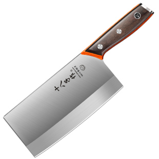 正宗十八子作菜刀厨师专用饭店商用切片刀大刀具厨刀斩切桑刀酒店