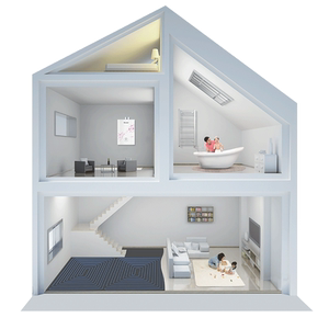 Rinnai林内地暖系统暗装暖气片系统天然气壁挂炉新房装修采暖方案