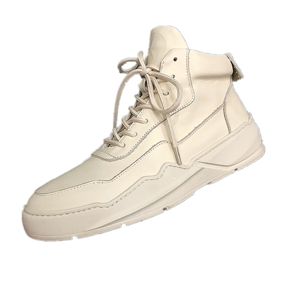 厚底秋季新款拼接不规则休闲男鞋