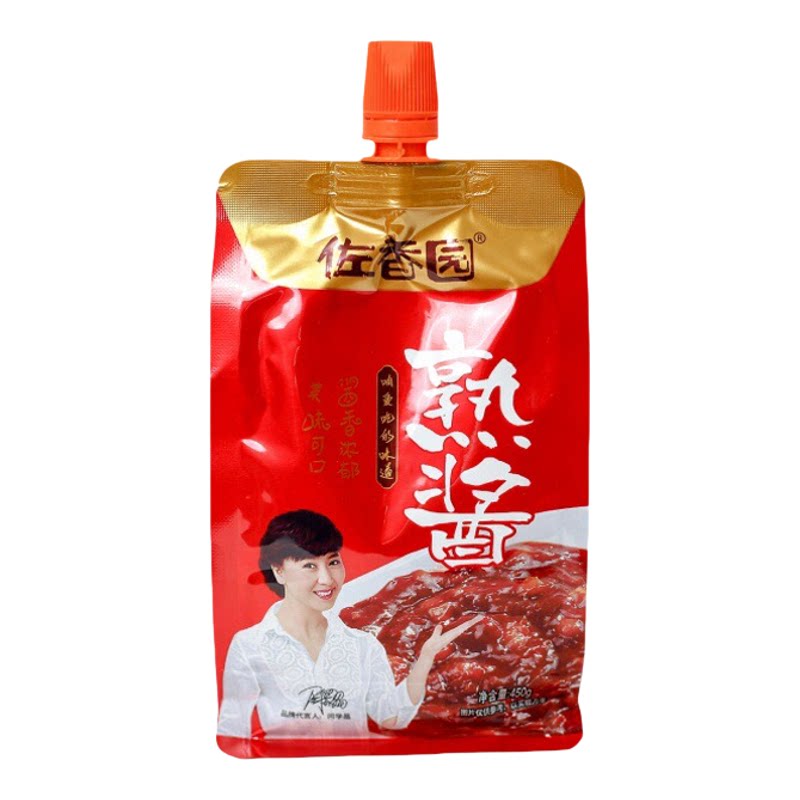 佐香园蘑菇酱熟酱450g*2东北大酱黄豆酱家用农家大酱蘸酱鲜香辣酱