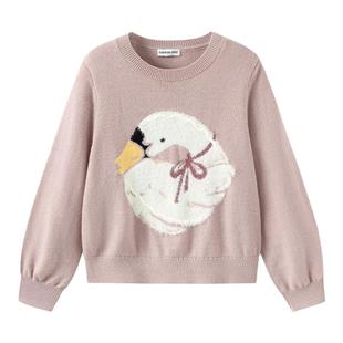 premium巴拉巴拉女童毛衣中大童针织衫儿童打底衫冬装新款童装潮5