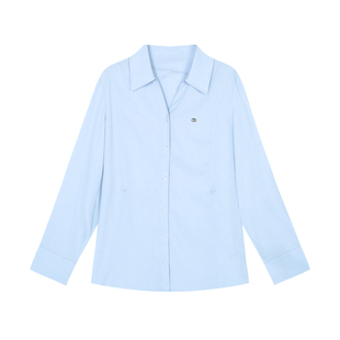 Even一雯【天空之境】韩系高智感衬衫女春夏慵懒休闲收腰设计衬衣