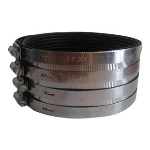 304不锈钢管束卡箍排水下水管强力管箍抱箍水管卡扣PVC管道4寸110