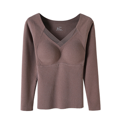 2025冬带胸垫内穿保暖套装