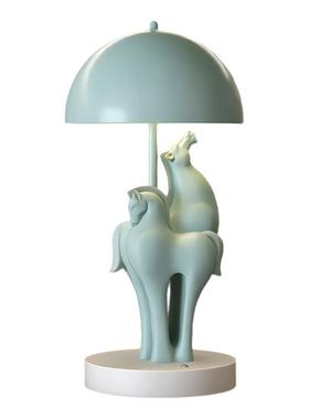 马到成功摆件家居玄关台灯装饰品