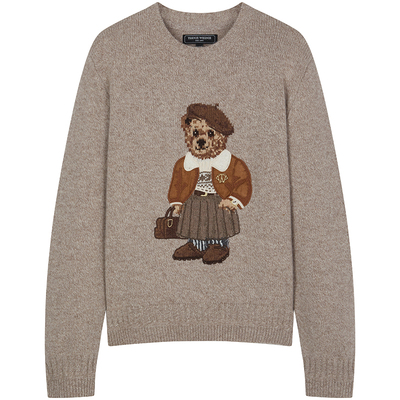 TeenieWeenie小熊羊毛圆领毛衣