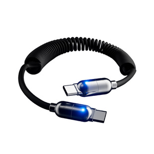 特洛克弹簧数据线适用苹果手机27W快充新款100W安卓type-c充电线支持笔记本苹果华为充电安卓