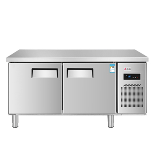 志高冷柜工作台商用冷藏冰柜冷冻不锈钢水吧台厨房冷藏柜冰箱双温