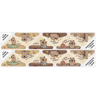 卡皮巴拉三角夹卡通夹卷子防卷边高颜值边角夹儿童学生用收纳整理神器文字直角票据夹资料文件夹书边角固定器