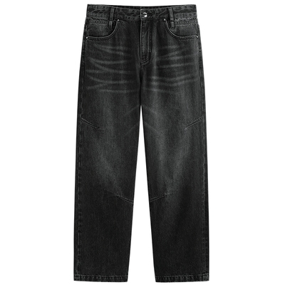 【商场同款】太平鸟男装水洗做旧牛仔裤新款通勤直筒裤B1HAF4251