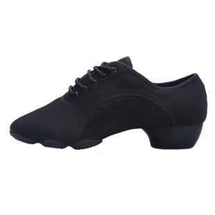 专业拉丁舞鞋女士软底舞蹈鞋中跟教师鞋女练功鞋伦巴恰恰跳舞鞋女