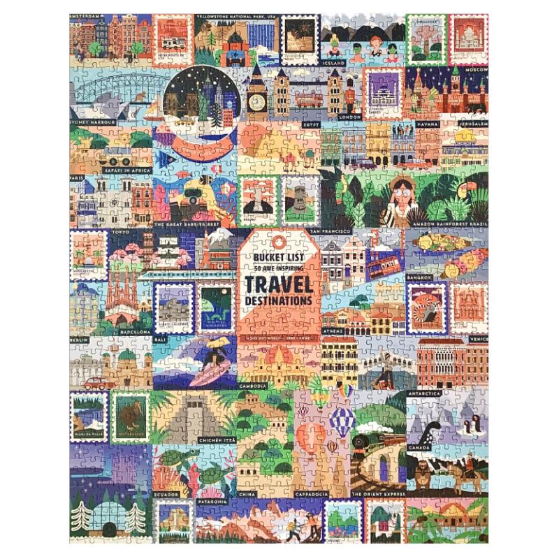 Ridley's拼图1000片50个旅游地