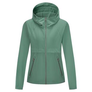 ROCKICE新款户外速干衣女春夏防泼透气休闲夹克短款运动外套薄款