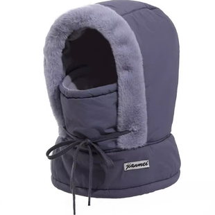 【买糖糖】耳朵防冻护耳罩冬帽子多功能保暖帽子连帽口罩围脖一体