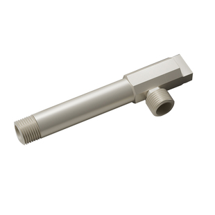 潜水艇加长黄铜角阀4分内螺纹热水器马桶角阀冷热水通用典雅奶白