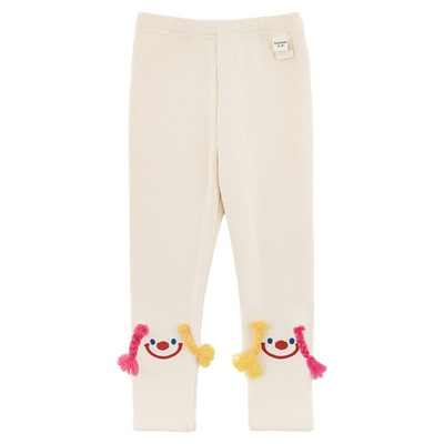 幼悠女童2025冬季新款加绒马戏打底裤加厚保暖修身显瘦儿童长裤潮