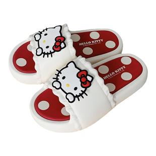 可爱软萌正版三丽鸥HelloKitty凉拖鞋女夏季eva防滑亲子室内拖鞋