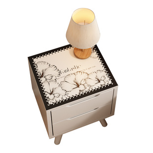 卧室床头柜保护垫子轻奢高级感桌布防水防油免洗台面防脏防尘盖布