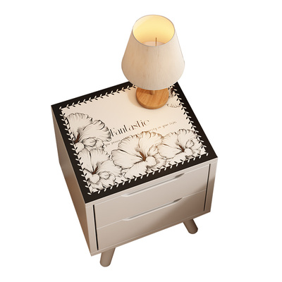 卧室床头柜保护垫子轻奢高级感桌布防水防油免洗台面防脏防尘盖布