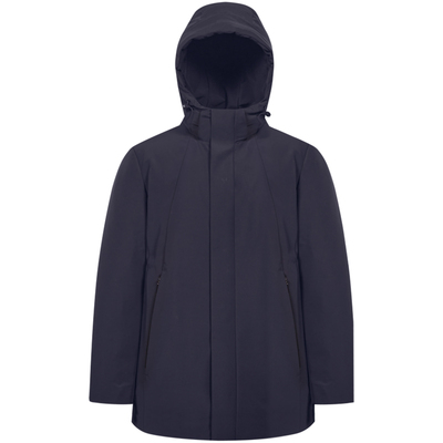 波司登连帽中长款外套