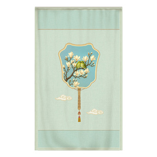 新中式|双层门帘 弹力轻奢肌理高级卧室书房盥洗室对开双条