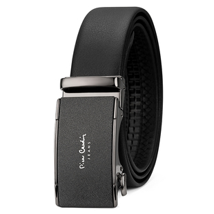 皮尔卡丹皮带男真皮腰带男士自动扣裤腰带爸爸男友商务牛皮裤带