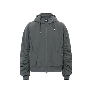 FORNINES短款连帽加厚棉衣男女潮牌冬季美式工装外套飞行夹克棉服