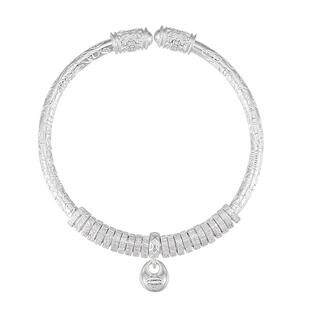 臻汇银万贯盘缠纯银手镯足银999吉言实心镯子小福袋招财生日礼物