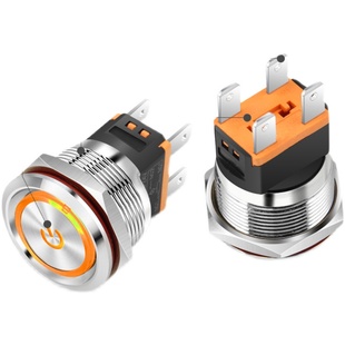 22mm大功率金属按钮开关15A大电流带指示灯防水自锁复位启动按键