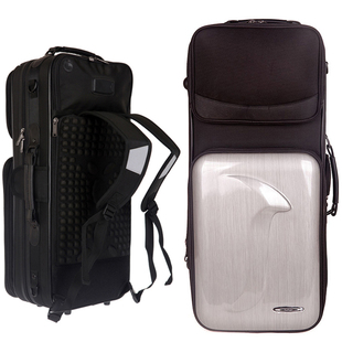 佰格高档降e中音萨克斯盒防水硬壳 乐器箱包萨克斯风双肩背单肩背