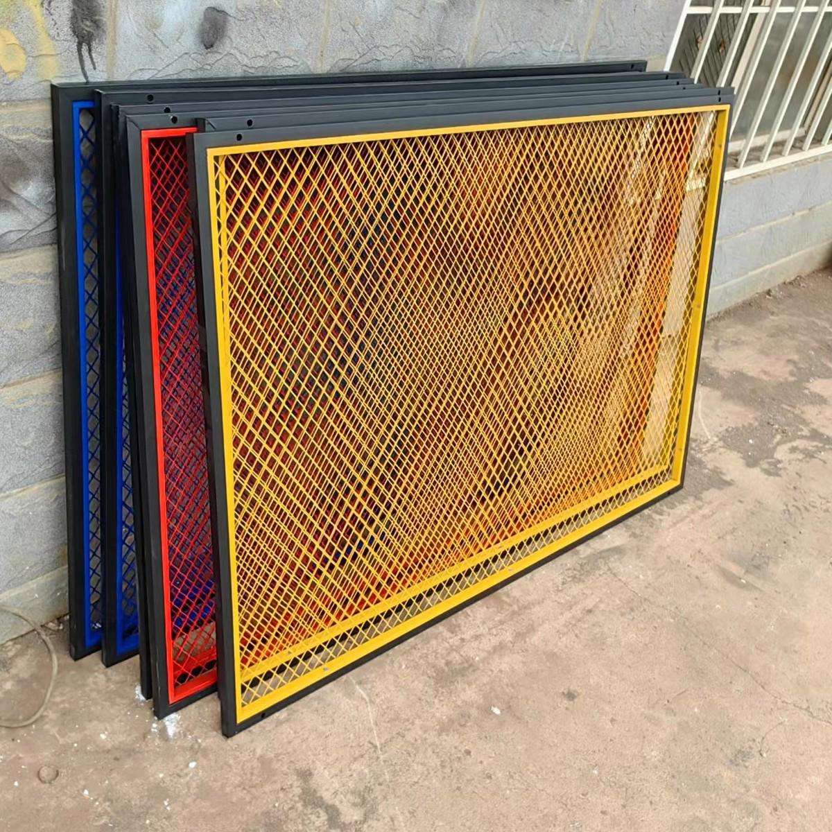 铁艺网格展示架菱形网格装饰吊顶网格网架铁隔断背景墙铁丝网网格