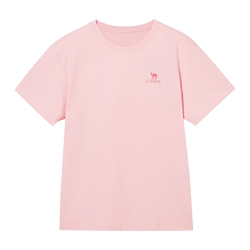 骆驼女装速干T恤纯色圆领短袖