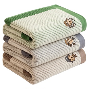 TeenieWeenie小熊刺绣纯棉毛巾2026新款全棉洗脸小方面巾吸水浴巾