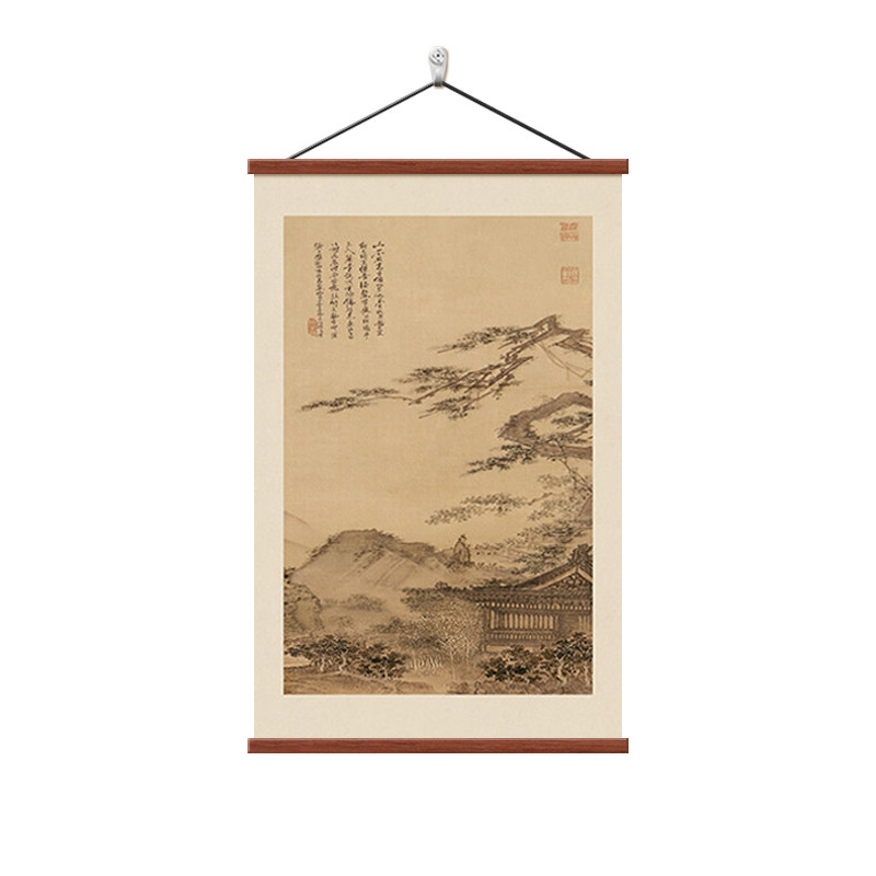 山水画宋代美学玄关装饰画禅意