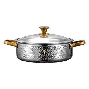 【一锅传三代】钻菲乐316不锈钢鸳鸯锅火锅家用火锅锅具汤锅电磁