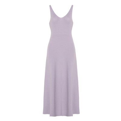 DPLAY气质通勤A型V领针织连衣裙