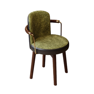 实木梳妆凳化妆椅子可旋转女生卧室梳妆椅家用轻奢高级感化妆凳子