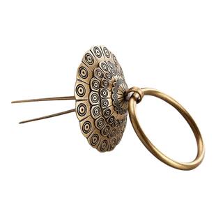 黄铜中式大门拉手把手农村兽手柄门环狮子头仿古头老式扣虎头铜门