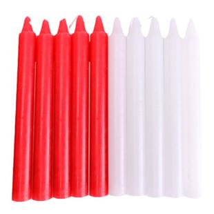 白蜡烛家用照明停电应急防灾蜡烛白色蜡烛无烟无味烛腊烛台红腊烛