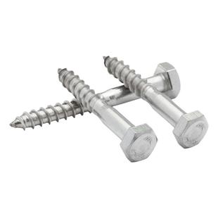 304不锈钢外六角自攻螺丝外六角木螺钉自攻钉M6M8M10螺栓半牙螺钉