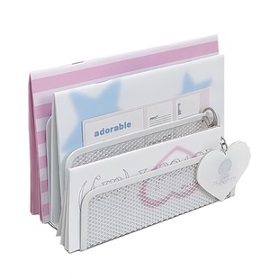 金属信笺架三档文档架书本文件夹收纳架资料置物架分隔架文件整理