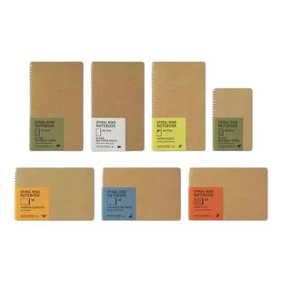 日本tn袋鼠本旅行者线圈笔记本牛皮纸复古手帐记事本照片票据收纳