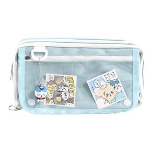 骨条痛包笔袋初中女生2024年爆款小众不撞款高颜值ins风小食量隐藏痛层透明文具袋送扎板女孩大容量i人痛笔袋