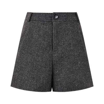 秋水伊人亮片A字休闲裤简约短裤